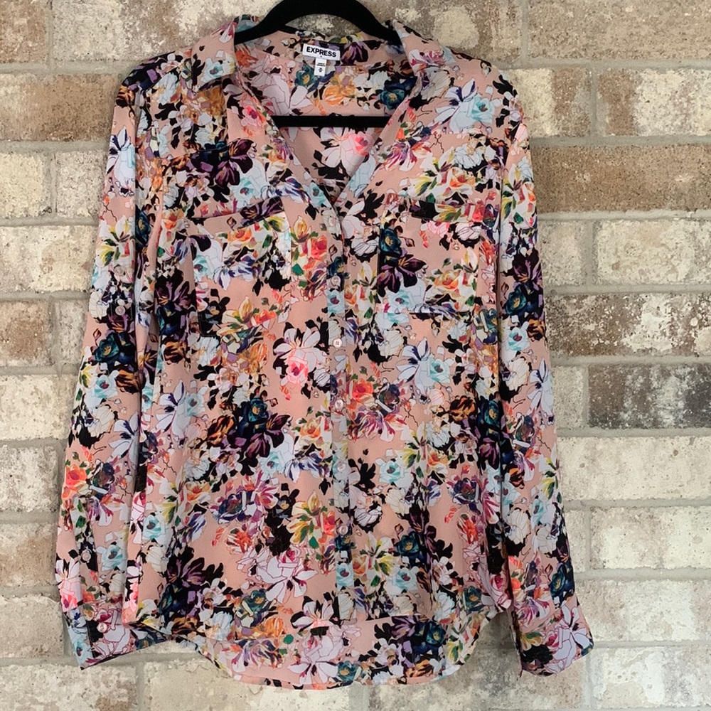 Express floral print Portofino shirt